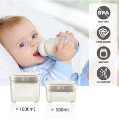 DOOBAANN shockproof baby formula dispenser airtight-seal guards moisture and odors during travel