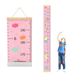 DOOLMIN baby height chart with wood frame for durable wall decor