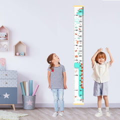 DOOLMIN growth chart waterproof canvas closeup highlights durable kid-friendly material for growth tracking