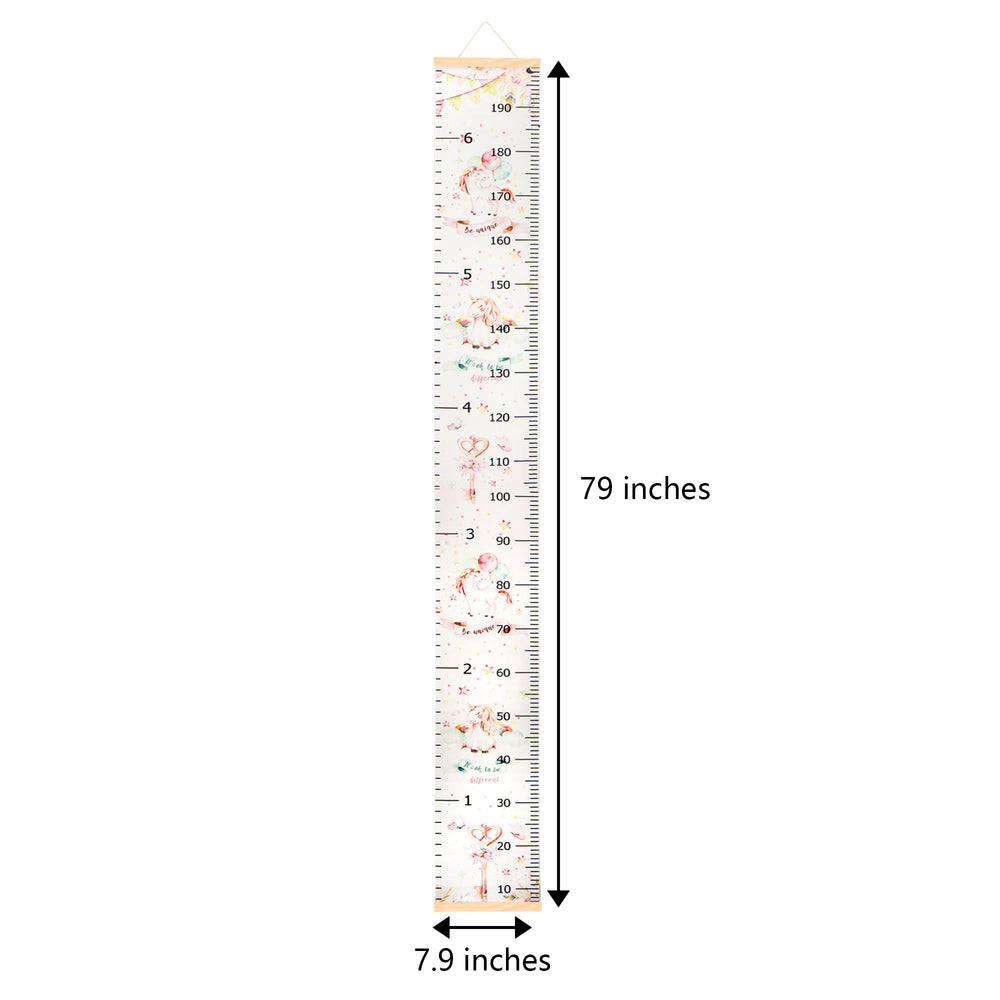 DOOLMIN measurement scales inches and centimeters for quick height tracking.