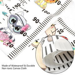 DOOLMIN measurement scales in inches and centimeters on chart enable quick height checks