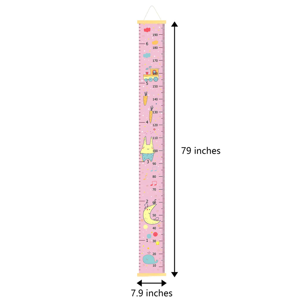 DOOLMIN nursery decor growth chart helps track milestones in a playful space