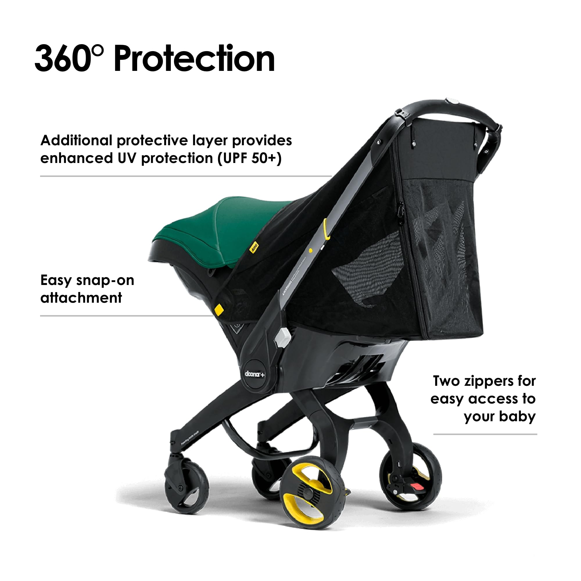 DOONA 360 Protection insect blocker keeps bugs away during a stroll