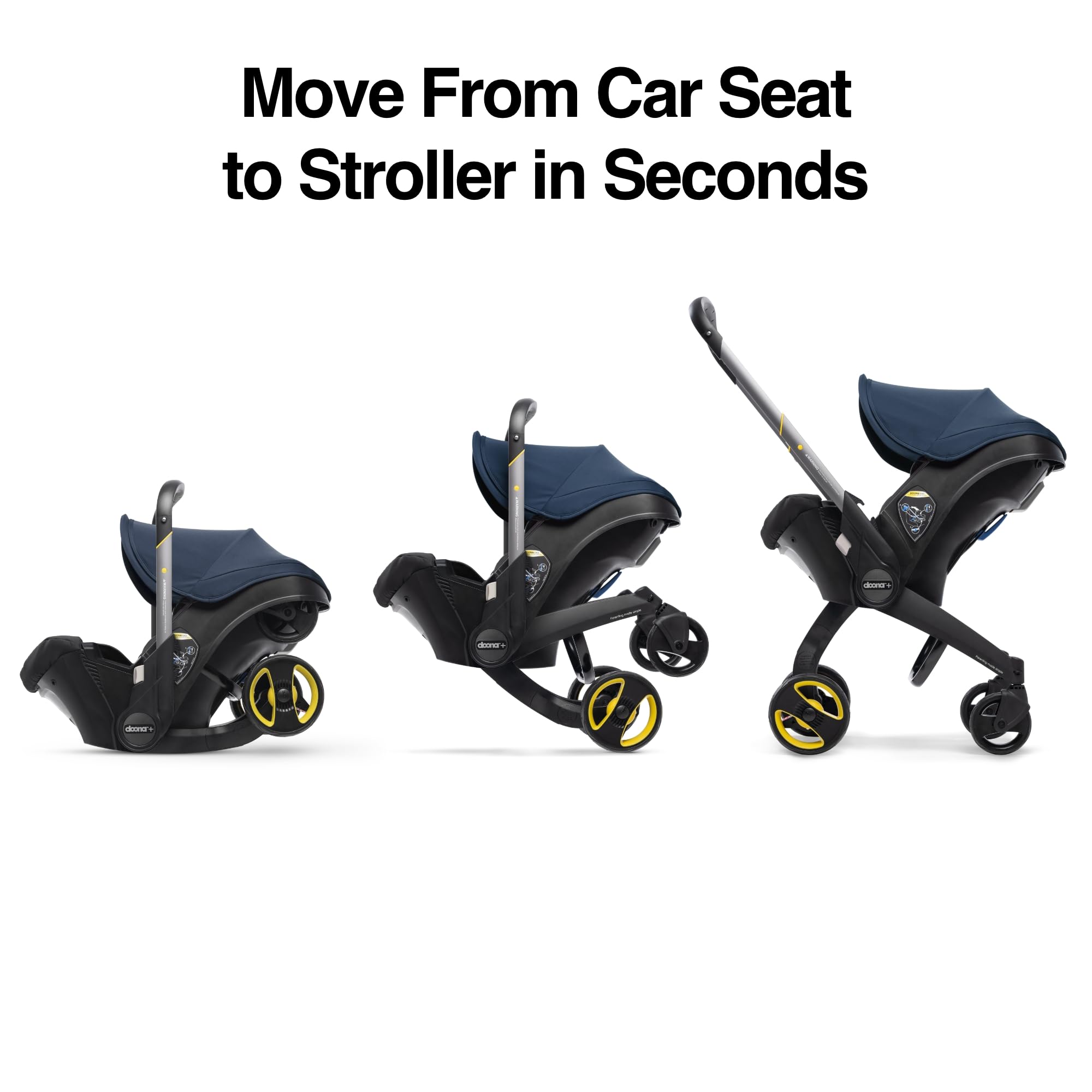 DOONA base with LATCH simplifies secure car mounting.