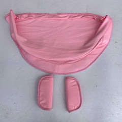 Doona canopy sunshade cover pink showing sunscreen fabric for daytime shade.