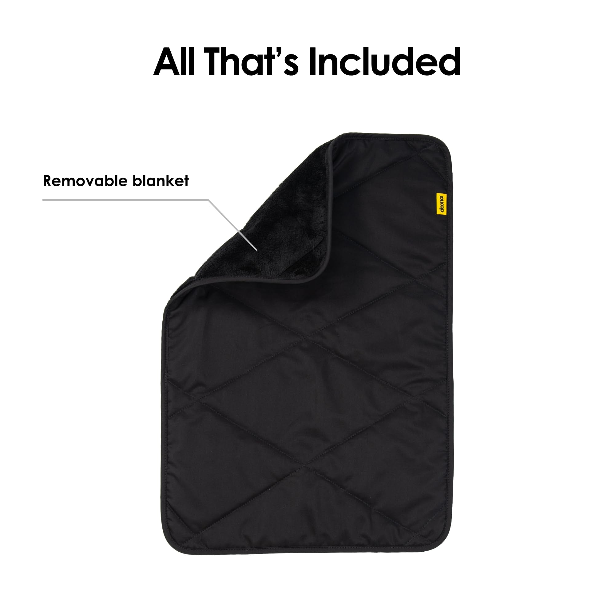 Doona Footmuff full-length zipper for quick, safe child placement