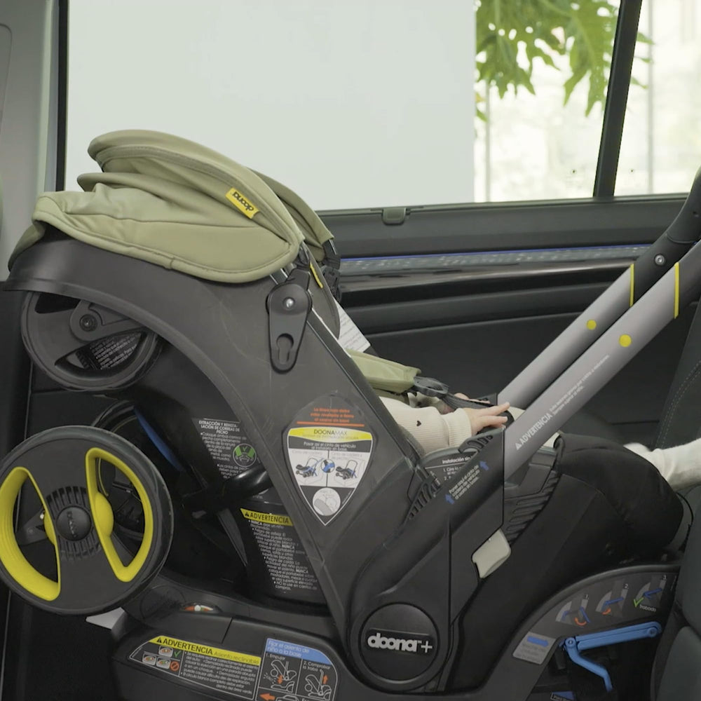 Doona Latch Base latch-connector enables fast, secure attachment for busy families.