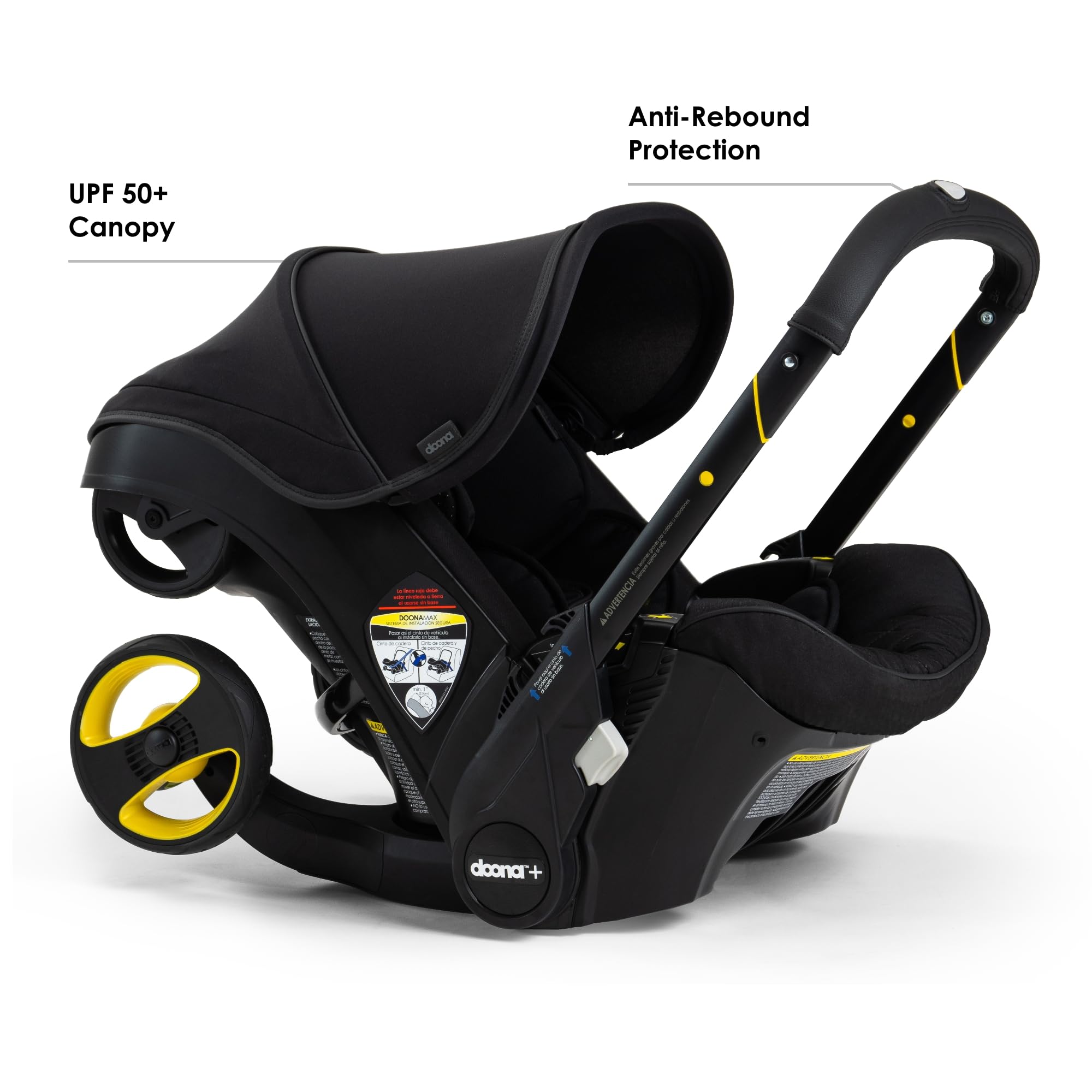 DOONA Midnight Edition stroller-fold captures quick transition from car seat to stroller