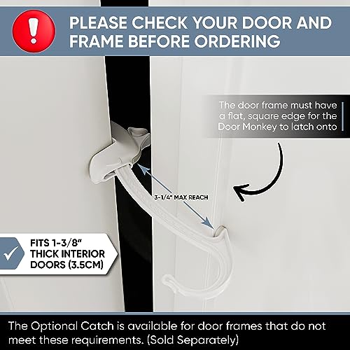 Door Monkey edge clamp close-up highlights secure edge mounting