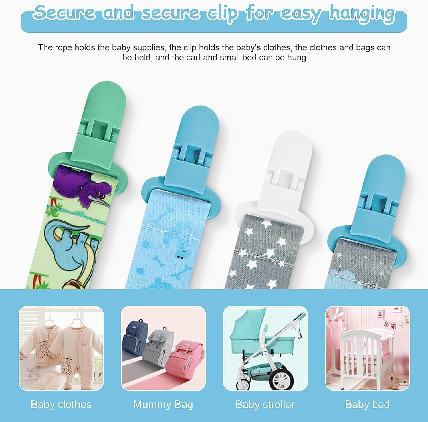 Dooyilets dummy-clip-adapter-silicone provides versatile pacifier attachment.