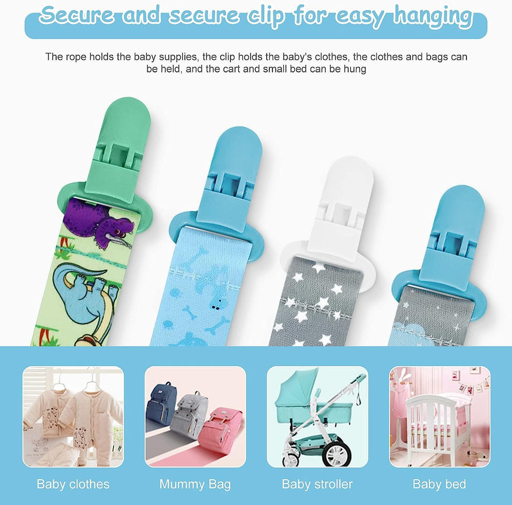 Dooyilets dummy-clip-adapter-silicone provides versatile pacifier attachment.