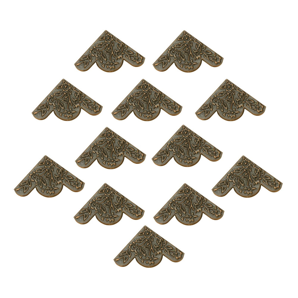 Dophee red copper corner accents complement craft projects with durable, glue-on design.