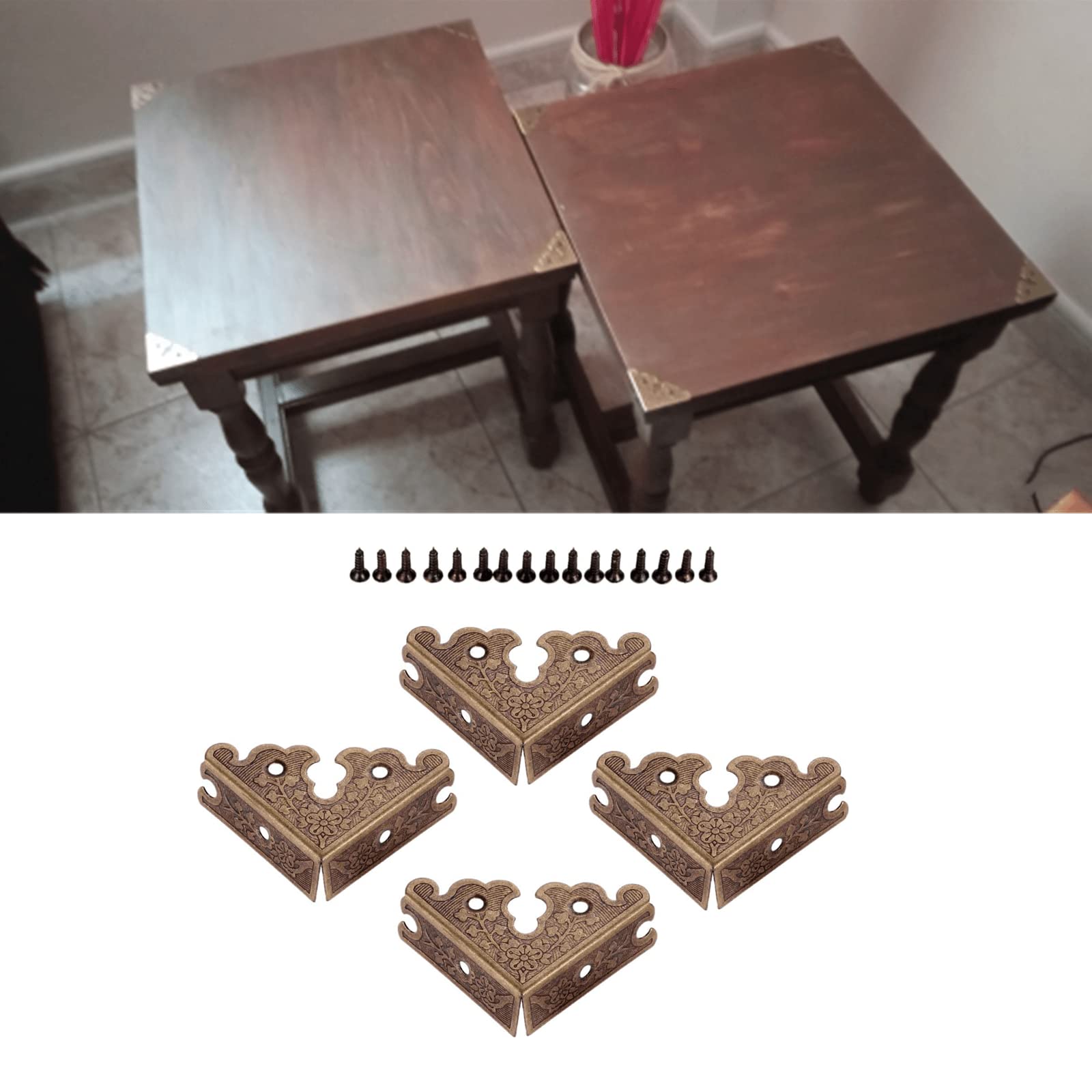 Dophee edge safety guard antique bronze with screws for easy installation