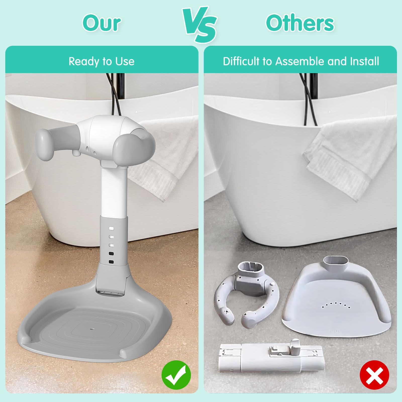 Dorabaliy stand-up bath support in use during bathing