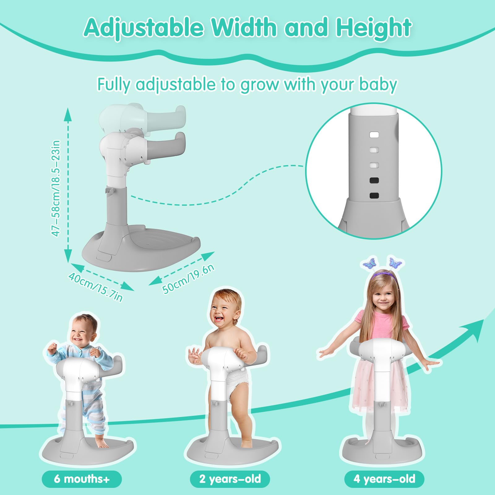 Dorabaliy foldable bath stand stored under cabinet after use