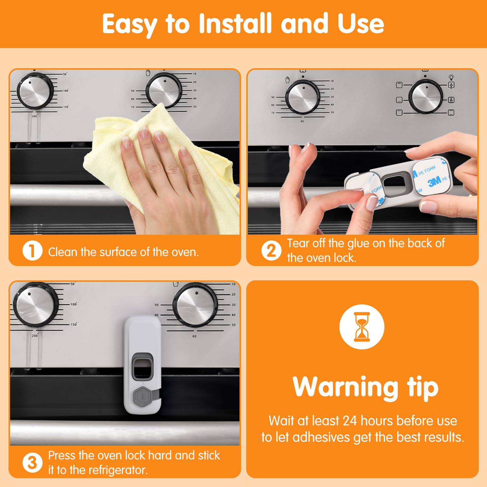 Dorabaliy oven lock removal leaves no residue for clean surfaces.