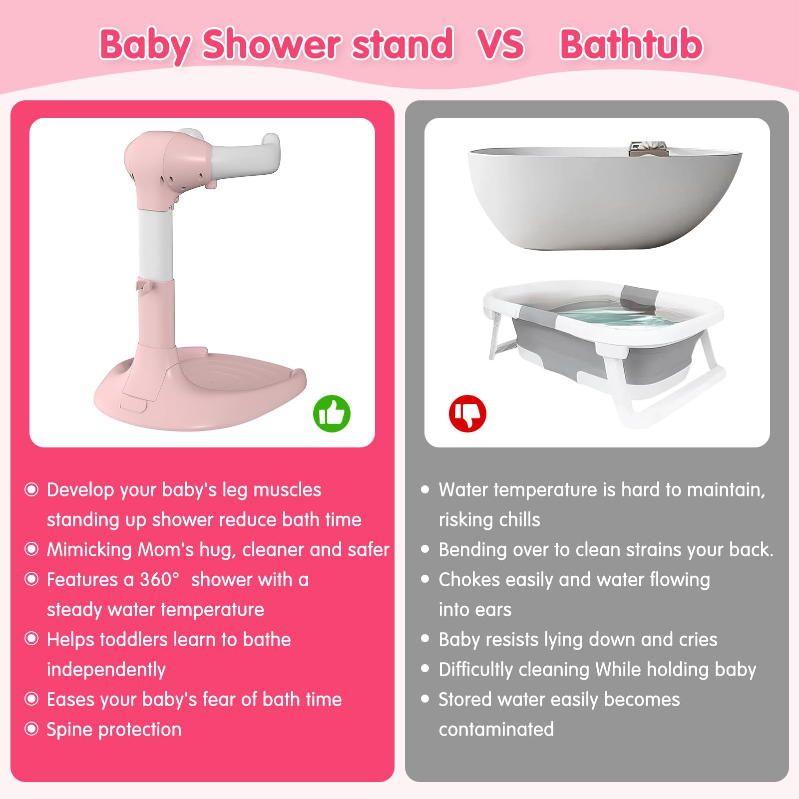 Dorabaliy pink baby shower gift idea for newborns and busy parents