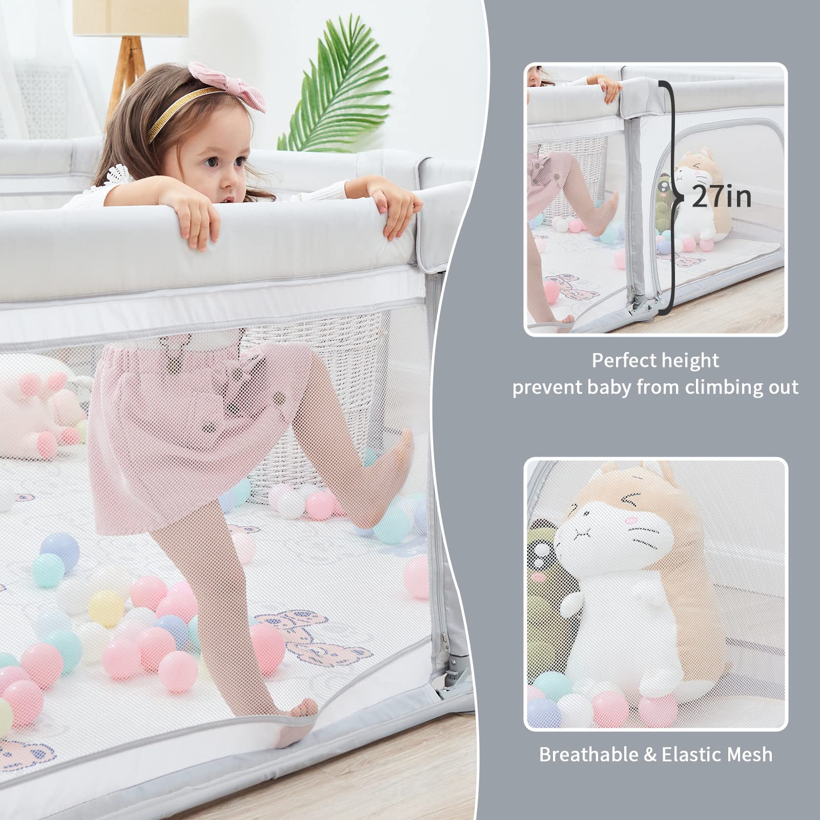 Dora dotey playpen-durable-frame ensures sturdy play for years