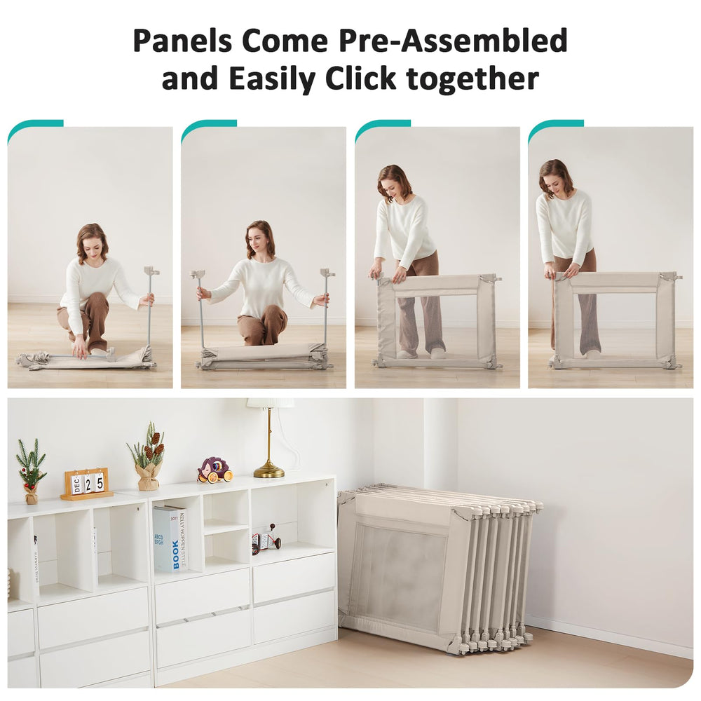 Dora dotey Doradotey easy-assembly playpen pre-assembled panels for quick setup