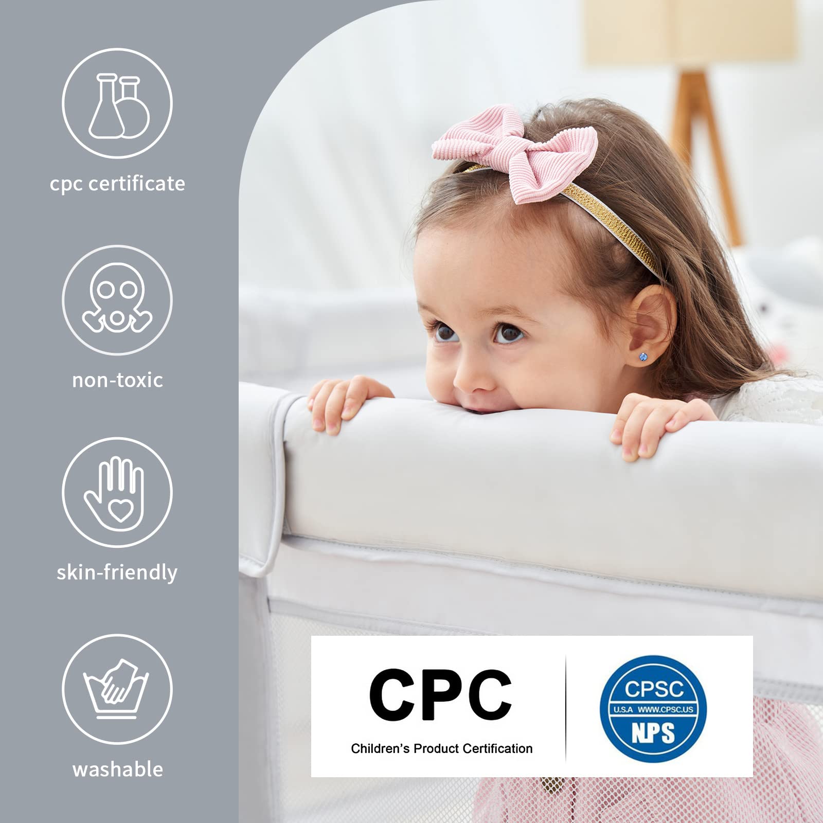 Dora dotey playpen-mesh-360-view provides easy baby monitoring