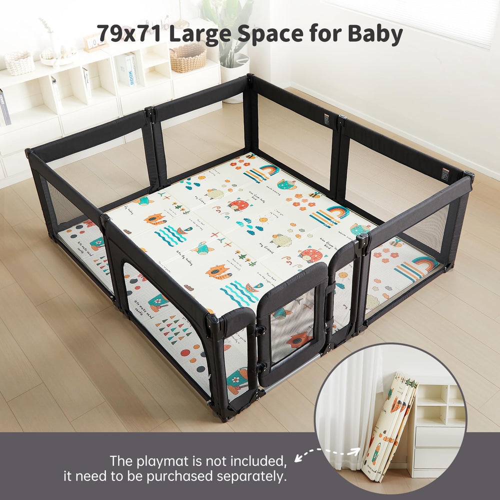 Dora Dotey playpen soft-top padded rails for gentle contact