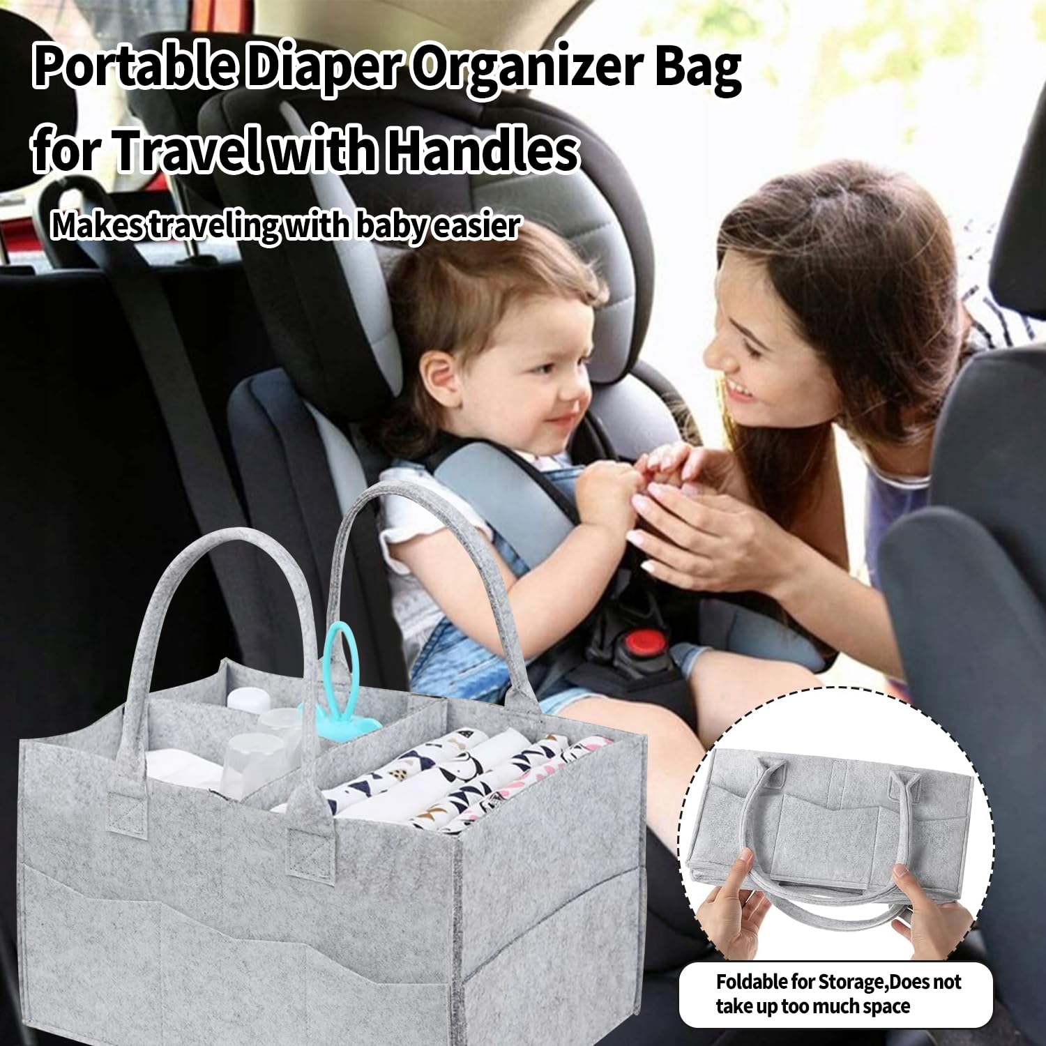 Ｄｏｒｃｙ multi-use organizer gray doubles as toy or laundry basket.