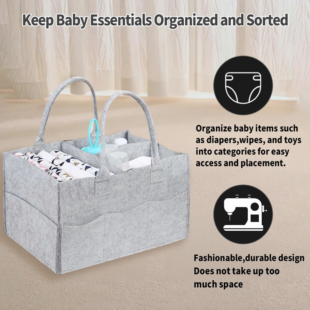 Ｄｏｒｃｙ nursery storage gray soft felt material.