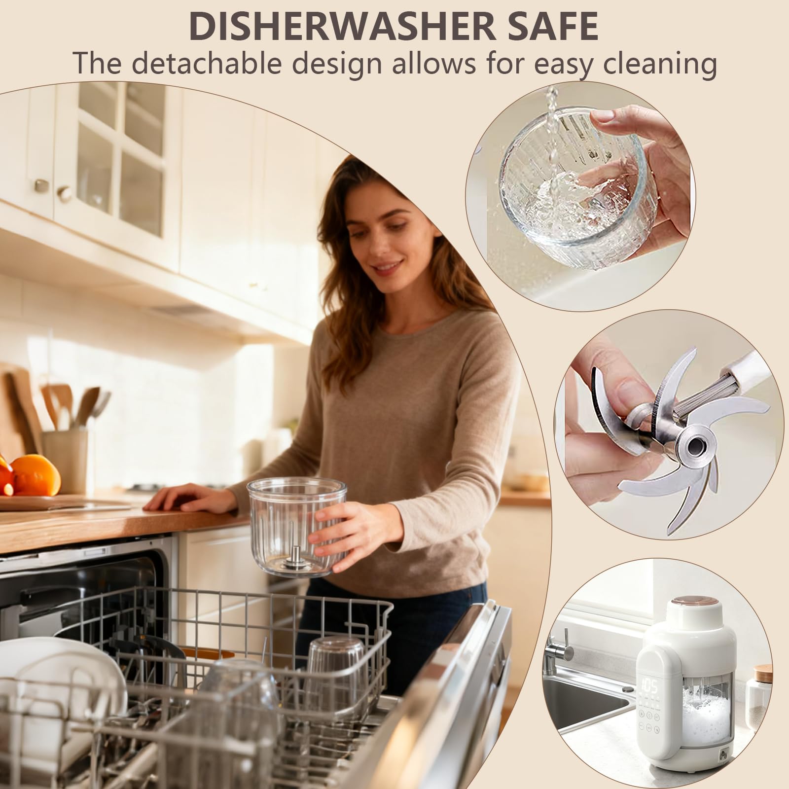 Dorfly compact size fits small countertops while delivering full functionality