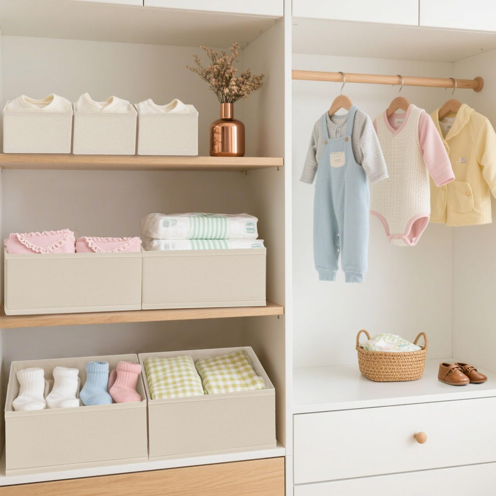 Dorisun drawer organizer different sizes for T-shirts, scarves, and small accessories.