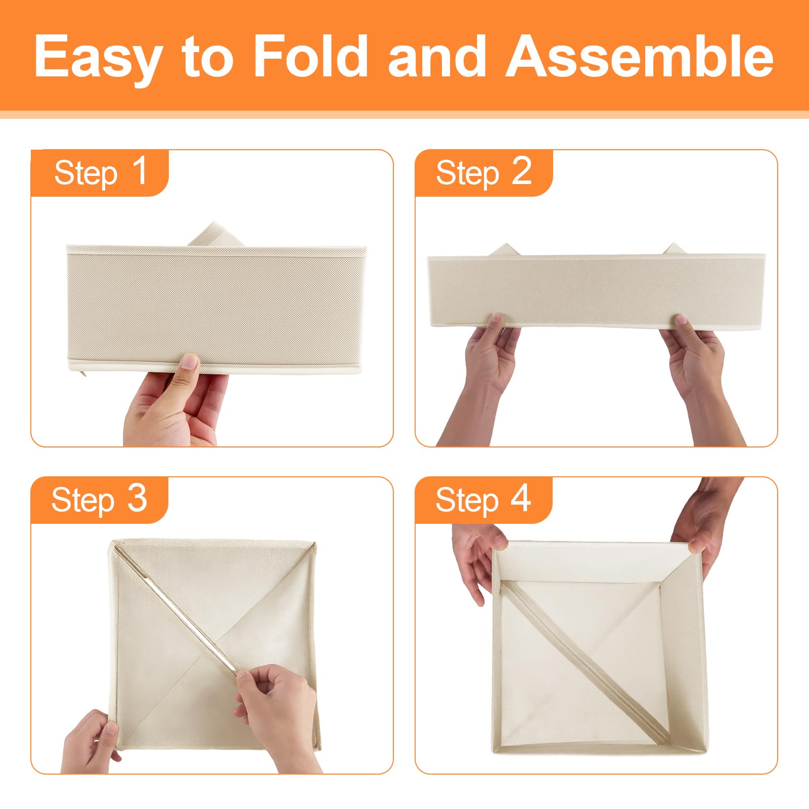 Dorisun drawer organizer foldable design showing quick setup and space-saving solution.