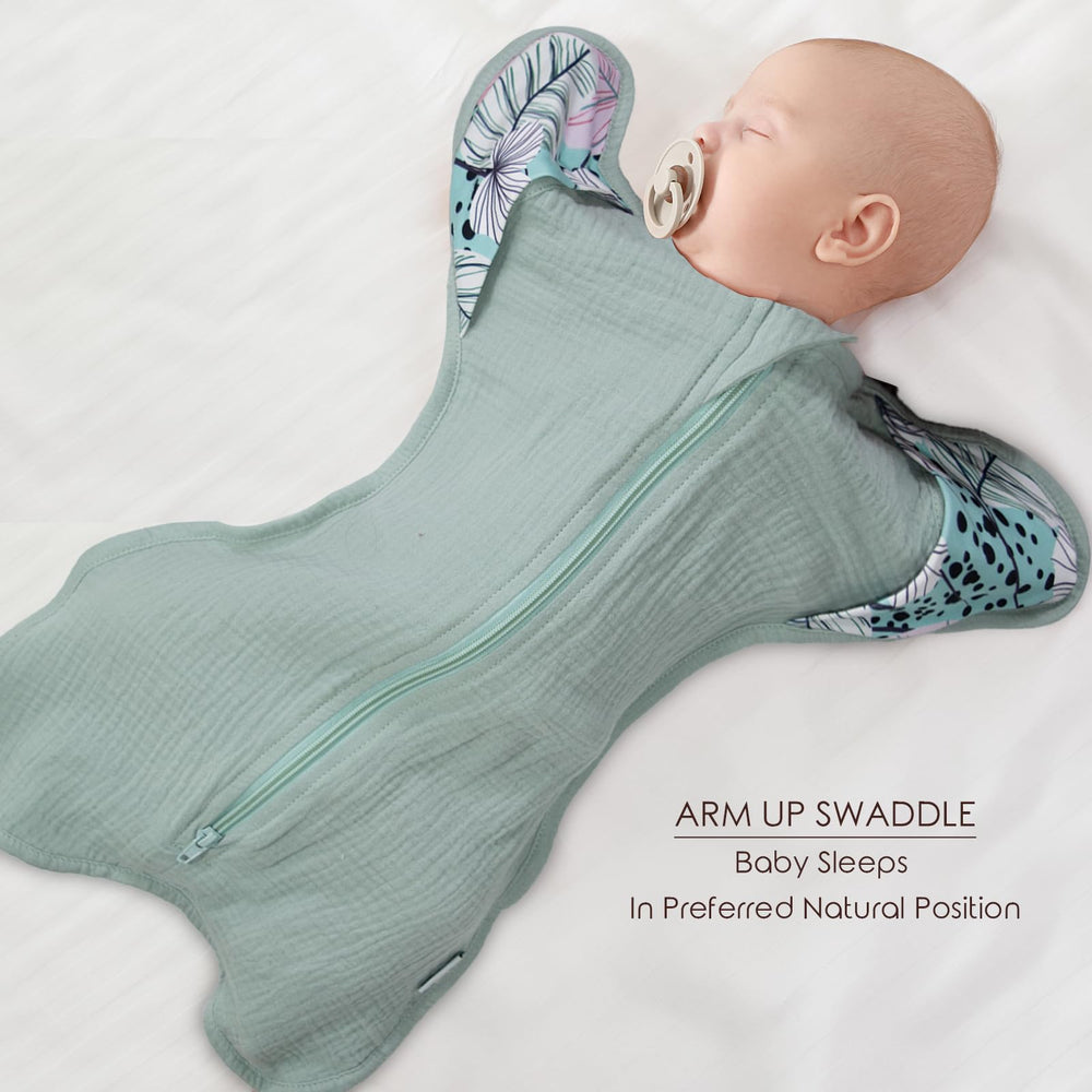 Dormlony 2-way zipper provides easy access for nighttime diaper changes.