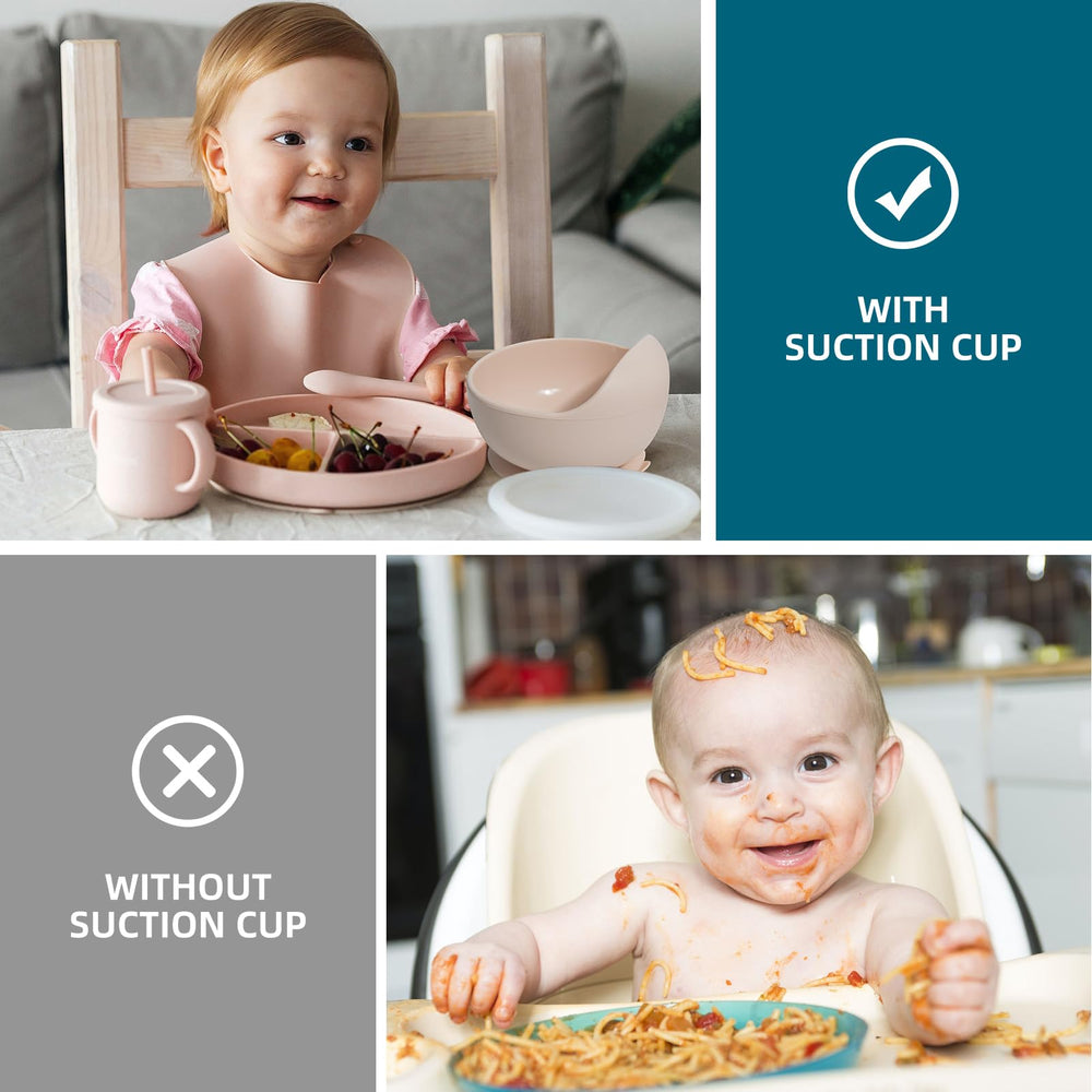 Dormlony pink forks encourage safe self-feeding for toddlers
