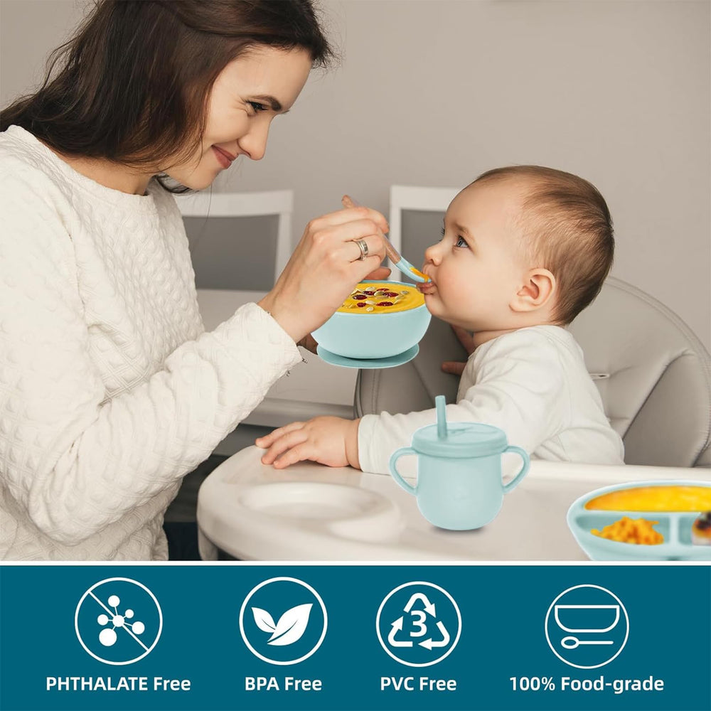 Dormlony training straw sippy cup supports early drinking skills