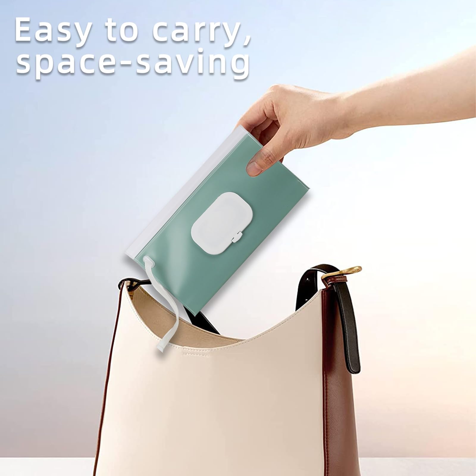 DOSAKEIKO strap-wrist attachment shown for comfortable carry