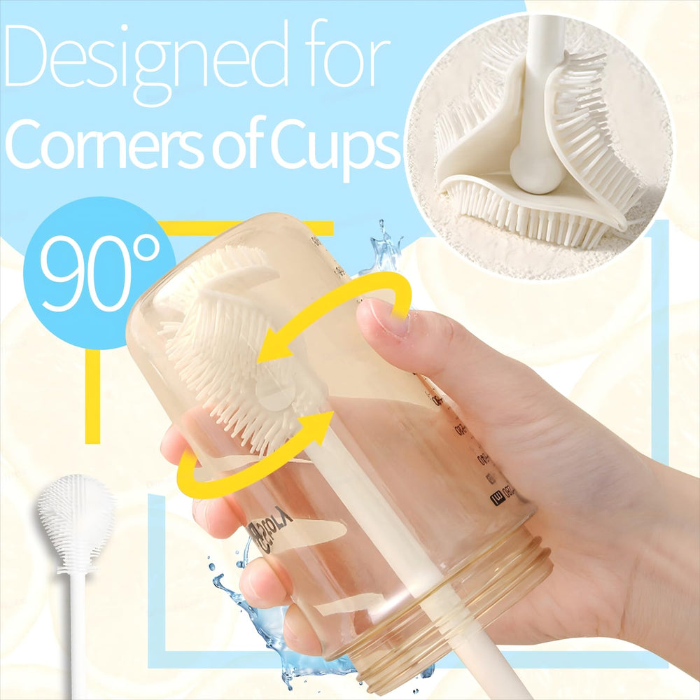 Dosanlues cleaning-in-action showing quick rinsing and drying