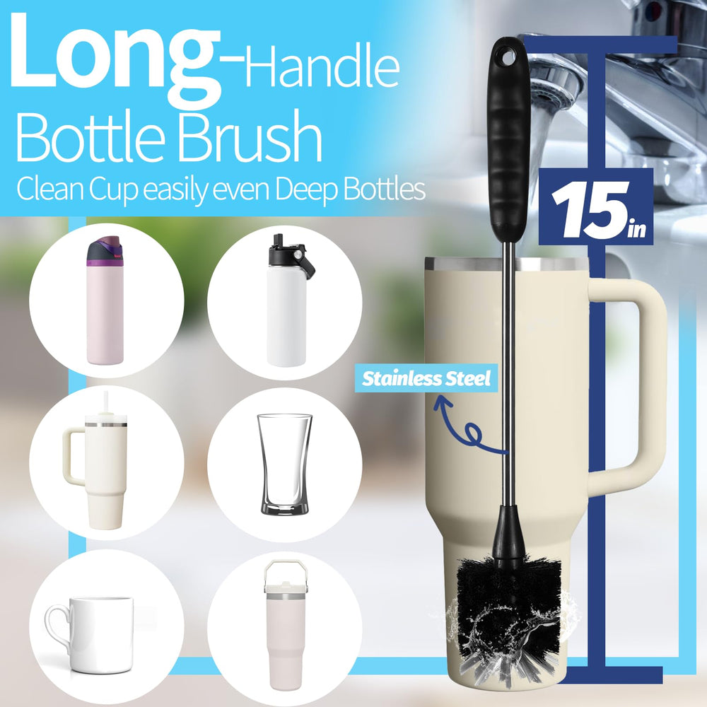 Dosanlues 4-in-1 cup brush cleans lids, crevices, and interiors in one pass