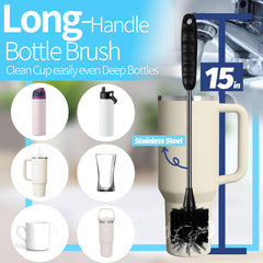 Dosanlues 4-in-1 cup brush cleans lids, crevices, and interiors in one pass