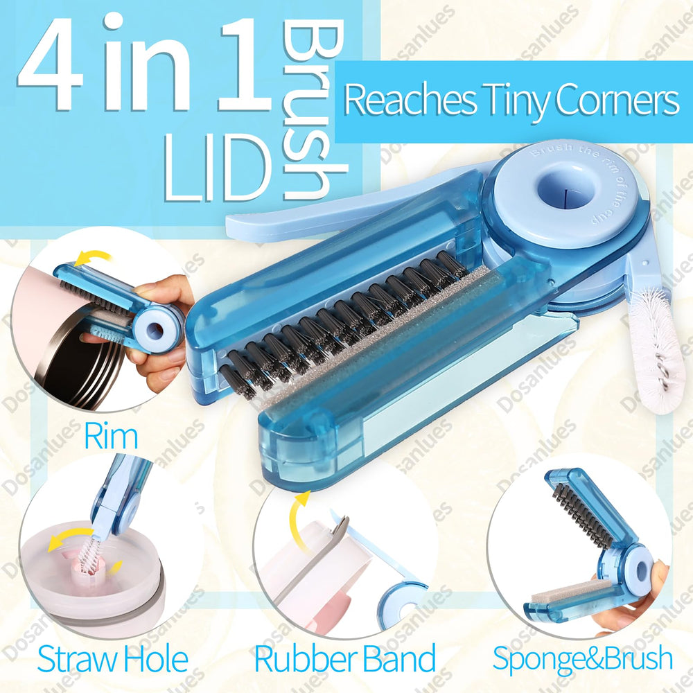 Dosanlues straw brushes 12in pair for reusable straw cleaning