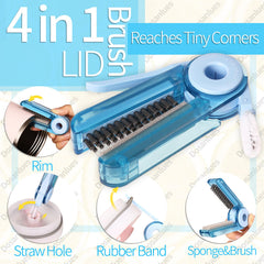 Dosanlues straw brushes 12in pair for reusable straw cleaning