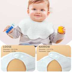 DOSMINE adjustable-snaps closeup demonstrates comfortable fit from newborn to 36 months.