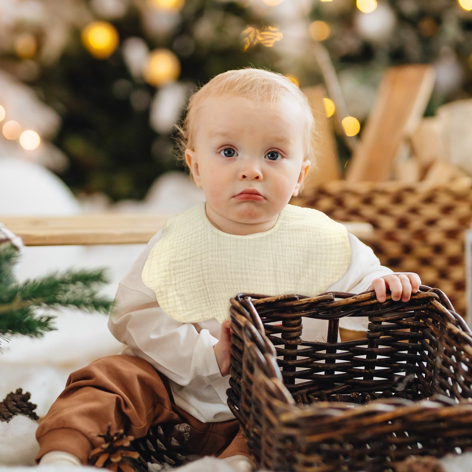 DOSMINE baby bibs machine or hand washable design for easy cleaning.