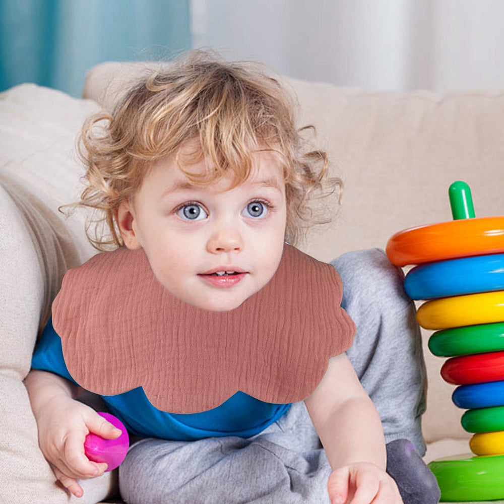 DOSMINE orange-red bib among eight colors for versatile outfits.
