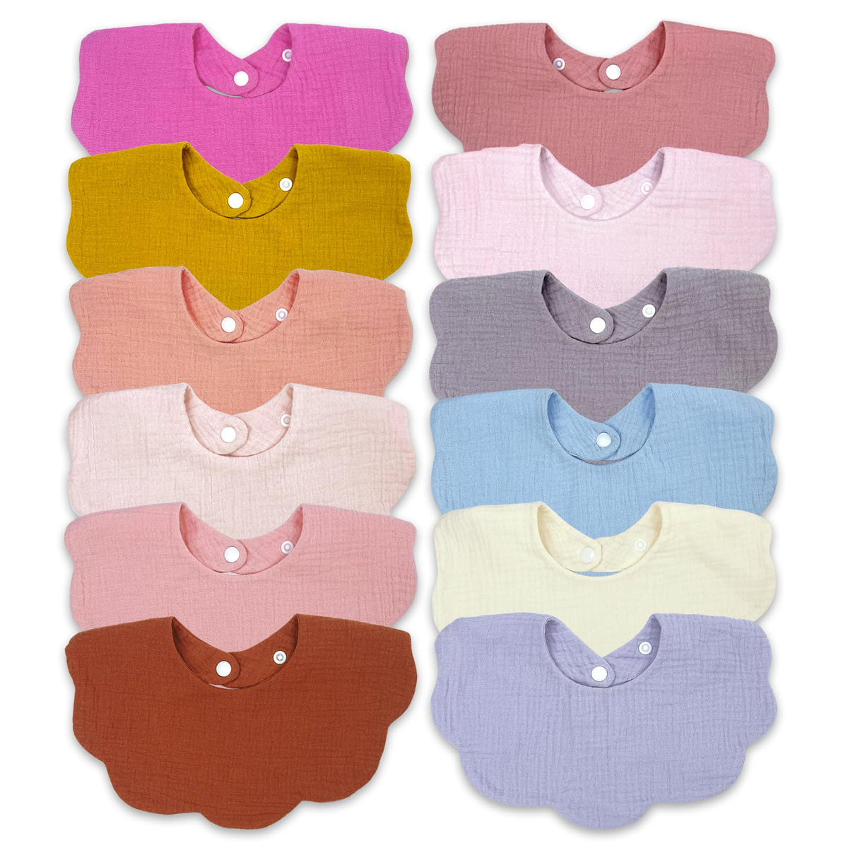 DOSMINE baby drool bibs red set - vibrant muslin bibs for mess-free feedings.