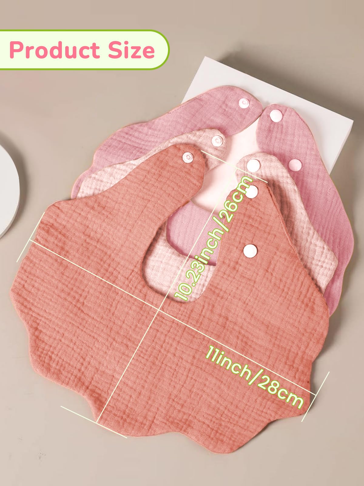 DOSMINE Baby Drool Bibs unisex-design pairs with any outfit for everyday wear