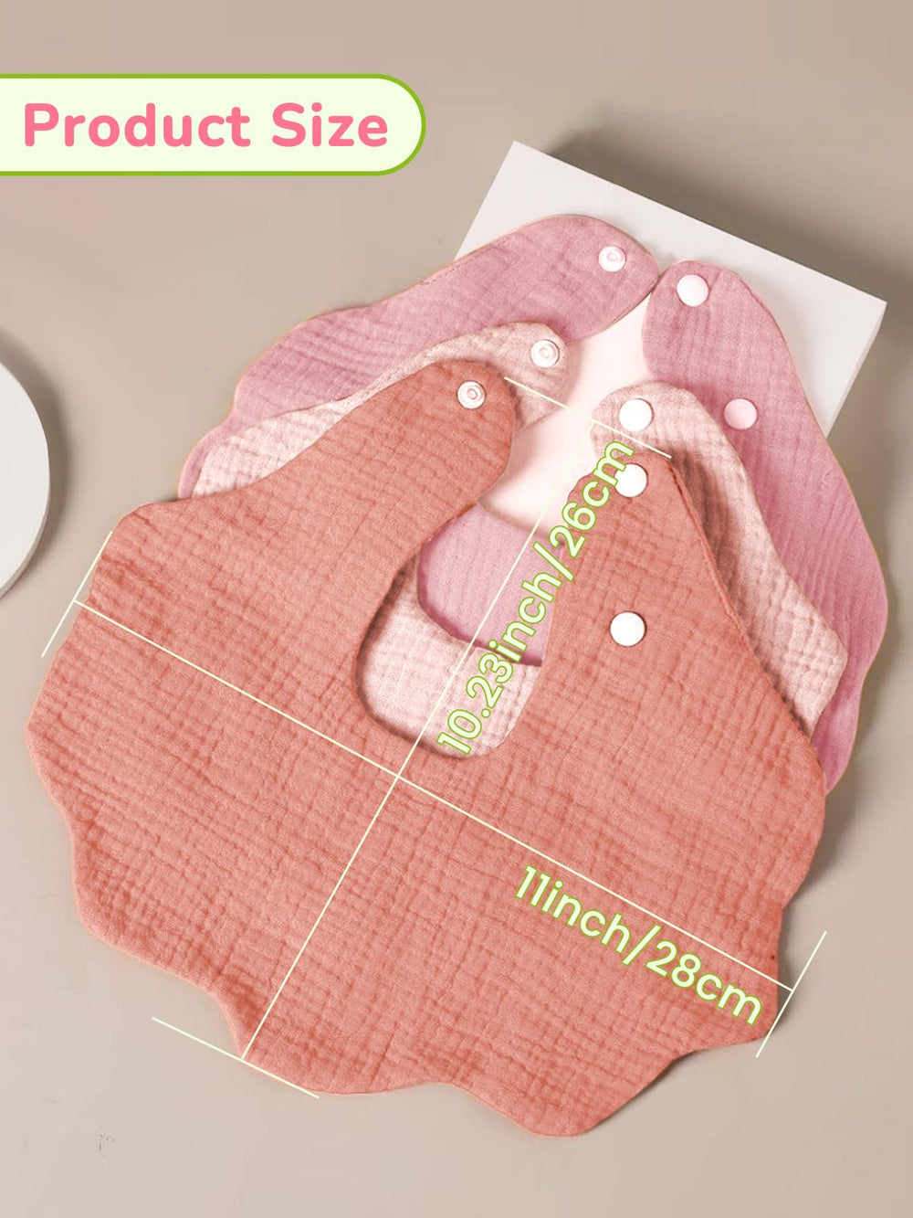 DOSMINE Baby Drool Bibs unisex-design pairs with any outfit for everyday wear