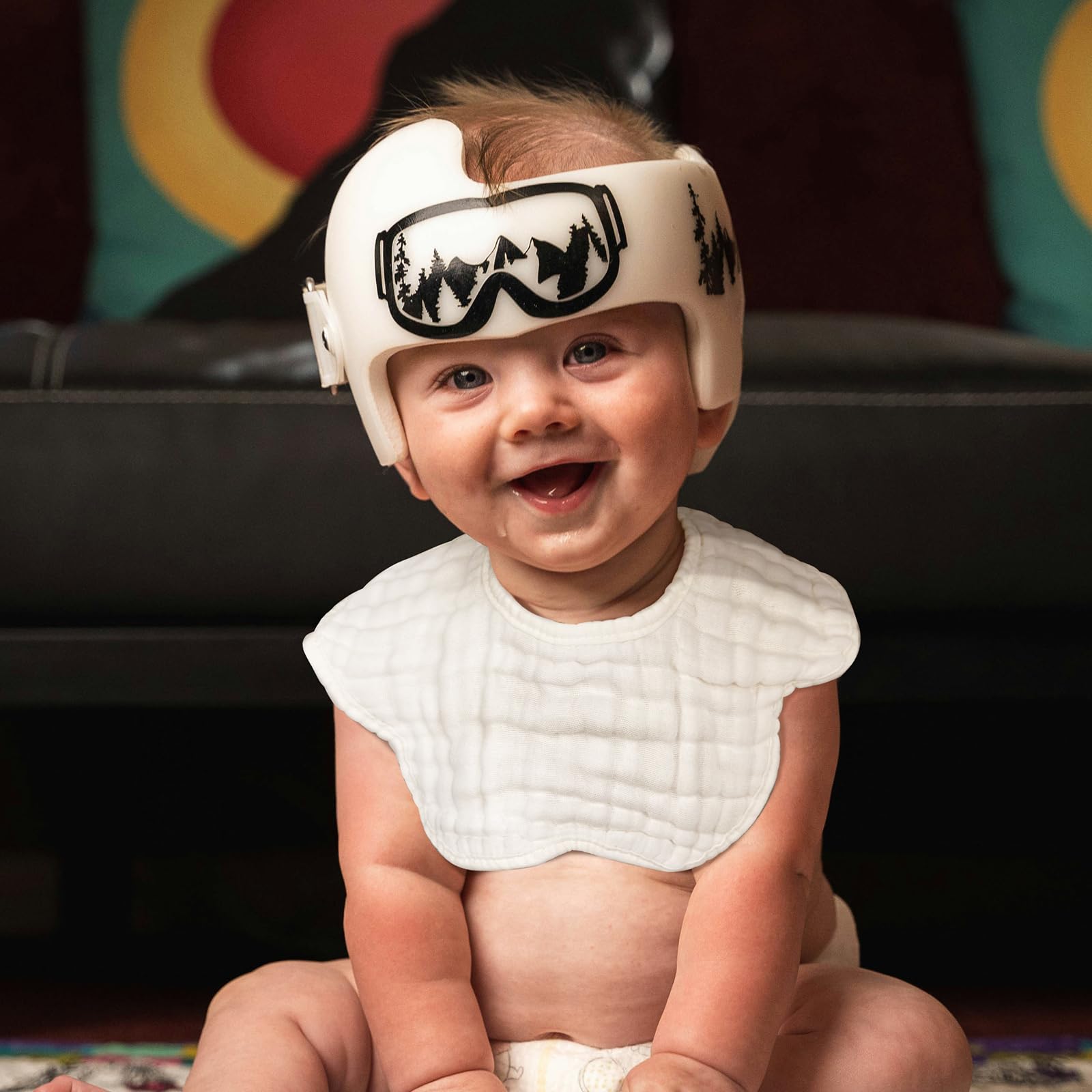 DOSMINE muslin baby bibs – color options coordinate with outfits