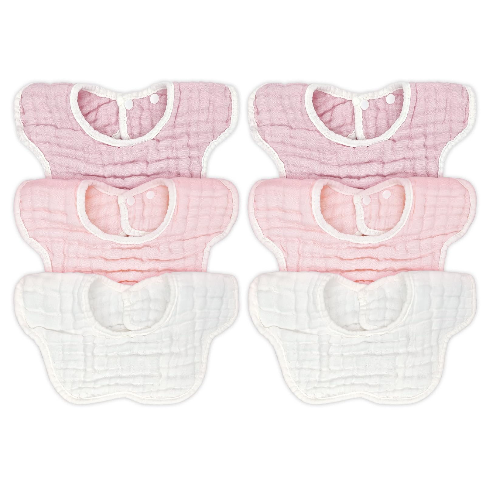 DOSMINE muslin baby bibs – soft-absorbent fabric protects skin from drool