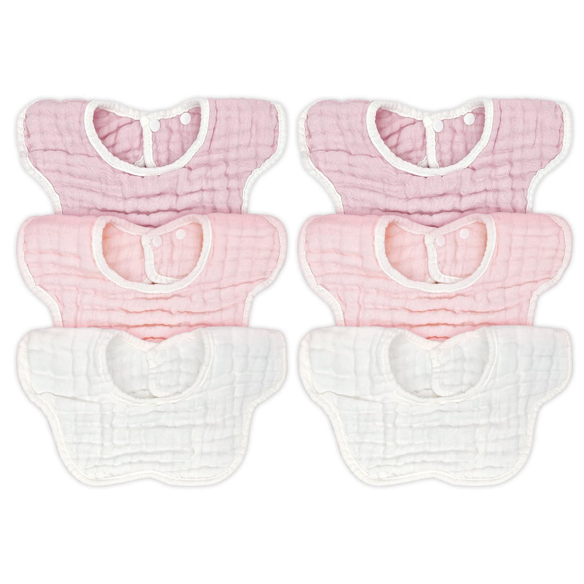 DOSMINE muslin baby bibs – soft-absorbent fabric protects skin from drool