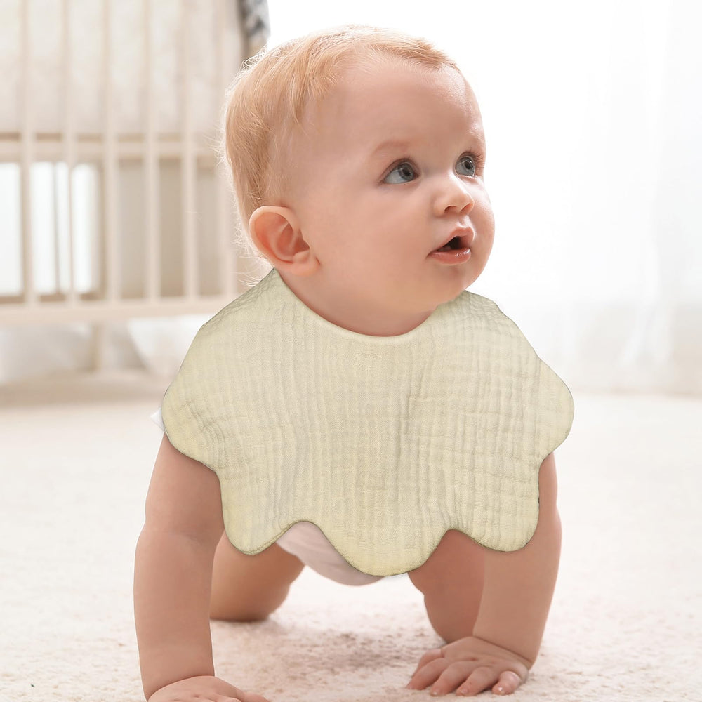 DOSMINE Muslin Baby Bibs unisex colors complement outfits and teething wear