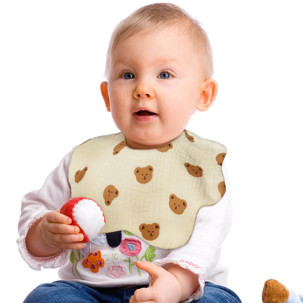 DOSMINE Muslin Baby Bibs easy-care, machine washable and long-lasting